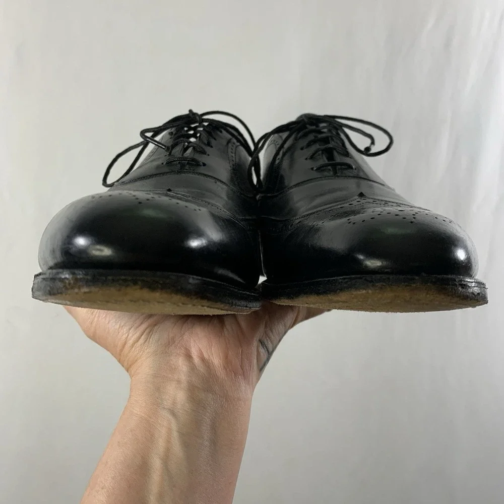 VTG Johnson & Murphy Aristocraft Mens Wingtip Oxford Dress Shoes 11.5 3A  USA
